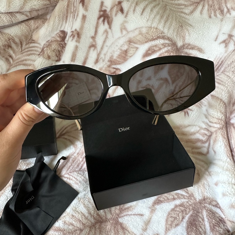 Dior Black Retro-Modern Sunglasses